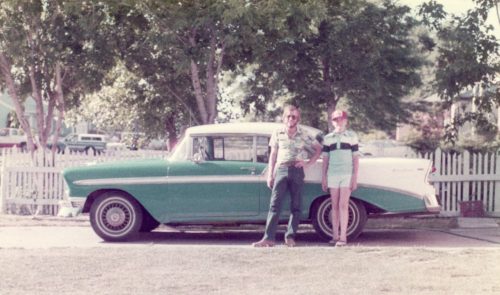 56 Chevy Me and Dad